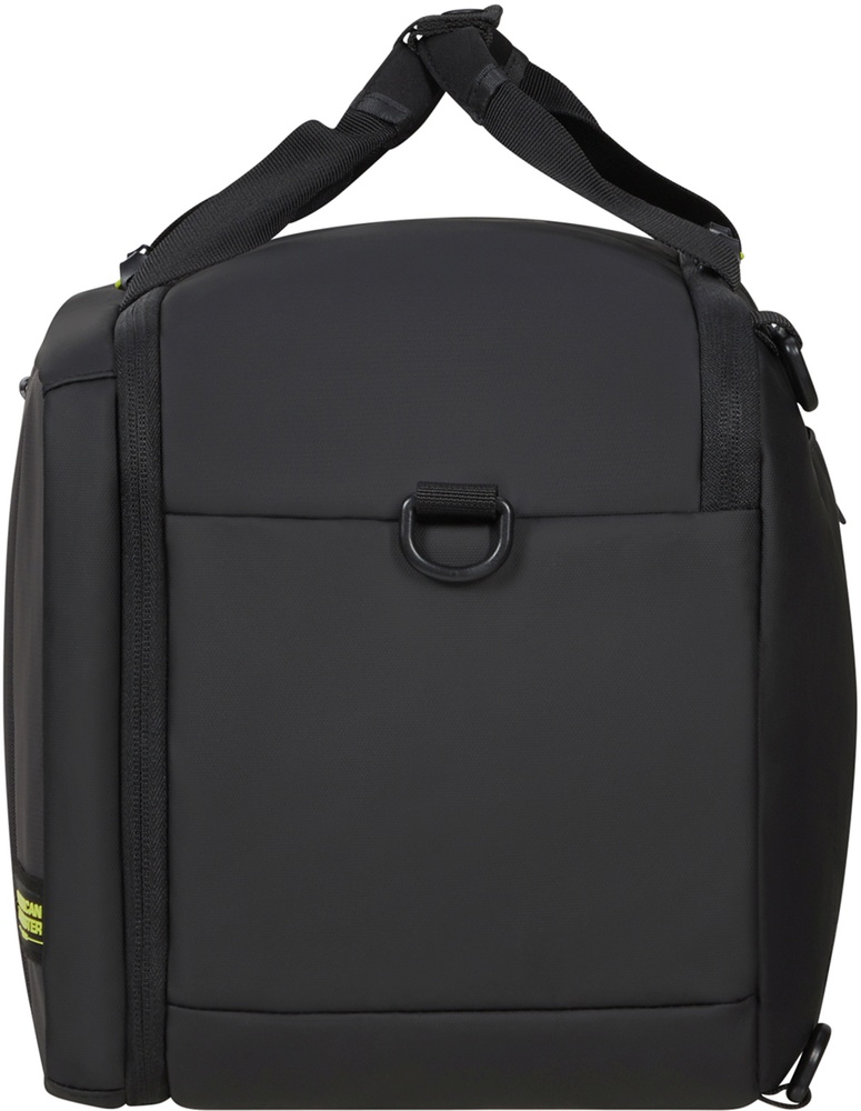 Дорожная сумка-рюкзак American Tourister StreetHero текстильная с пропиткой от влаги ME2*105 LMTD Black/Lime (малая)