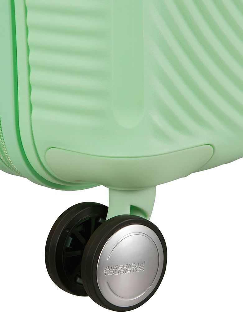Чемодан American Tourister SoundBox Mini из полипропилена на 4-х колесах MG8*001 Pastel Green (экстра малый)