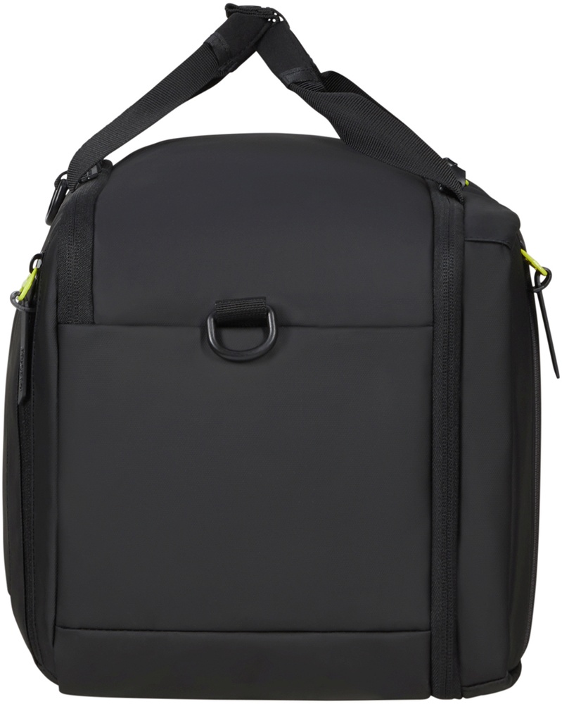 Дорожная сумка-рюкзак American Tourister StreetHero текстильная с пропиткой от влаги ME2*105 LMTD Black/Lime (малая)