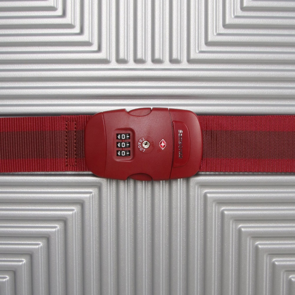 Luggage strap with TSA system Samsonite CO1*057 Red