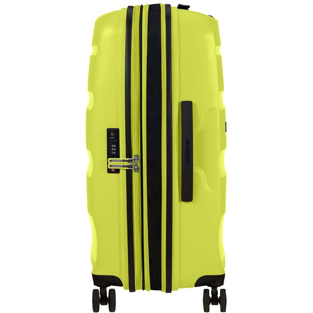 Suitcase American Tourister Bon Air DLX made of polypropylene on 4 wheels MB2 * 002 Bright Lime (medium)