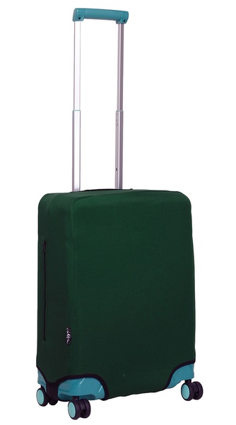 Универсальный защитный чехол для малого чемодана 9003-54 Чорно-зелений