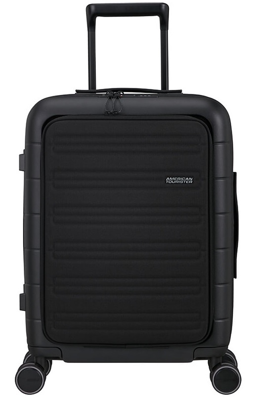 Business suitcase American Tourister Novastream with laptop compartment up to 15.6" polycarbonate 4 wheels MC7*004 Dark Slate (small)