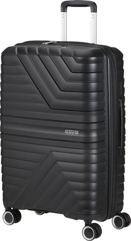 Валіза American Tourister Flytwist із поліпропілену на 4-х колесах MI1*002 Shadow Black (середня)