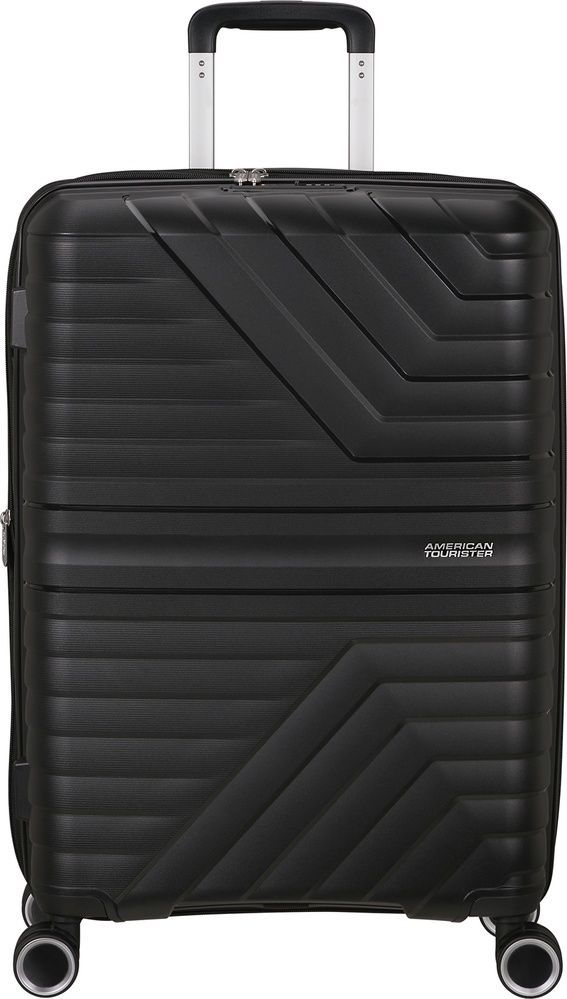 Валіза American Tourister Flytwist із поліпропілену на 4-х колесах MI1*002 Shadow Black (середня)