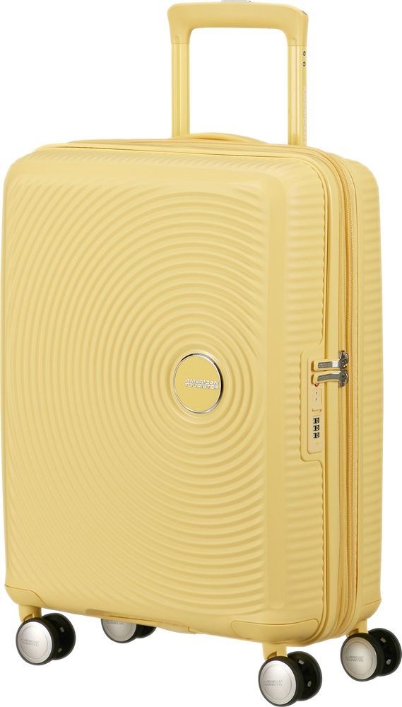 Валіза American Tourister Soundbox із поліпропілену на 4-х колесах 32G*001 Pastel Yellow (мала)