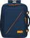 Travel backpack American Tourister Take2Cabin M with a department for a laptop up to 15.6" 91G*005 Navy/Radiant Orange