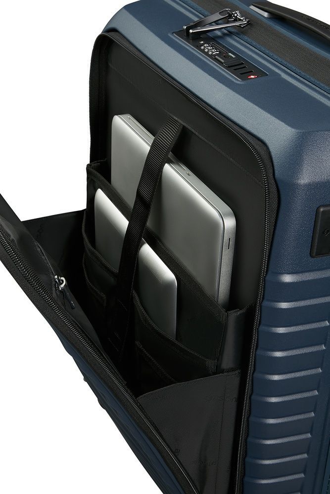 Валіза Samsonite Intuo з відділенням для ноутбука до 15,6" із поліпропілену на 4-х колесах KL9*005 Blue Nights (мала)