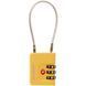 Padlock with Samsonite TA Revolution TSA Cablelock 3 DIAL KR7*008;06 Yellow