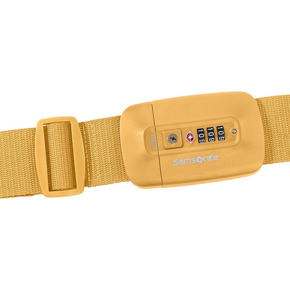 Luggage strap Samsonite Ta Revolution with combination lock with TSA system KR7*018;06 Yellow