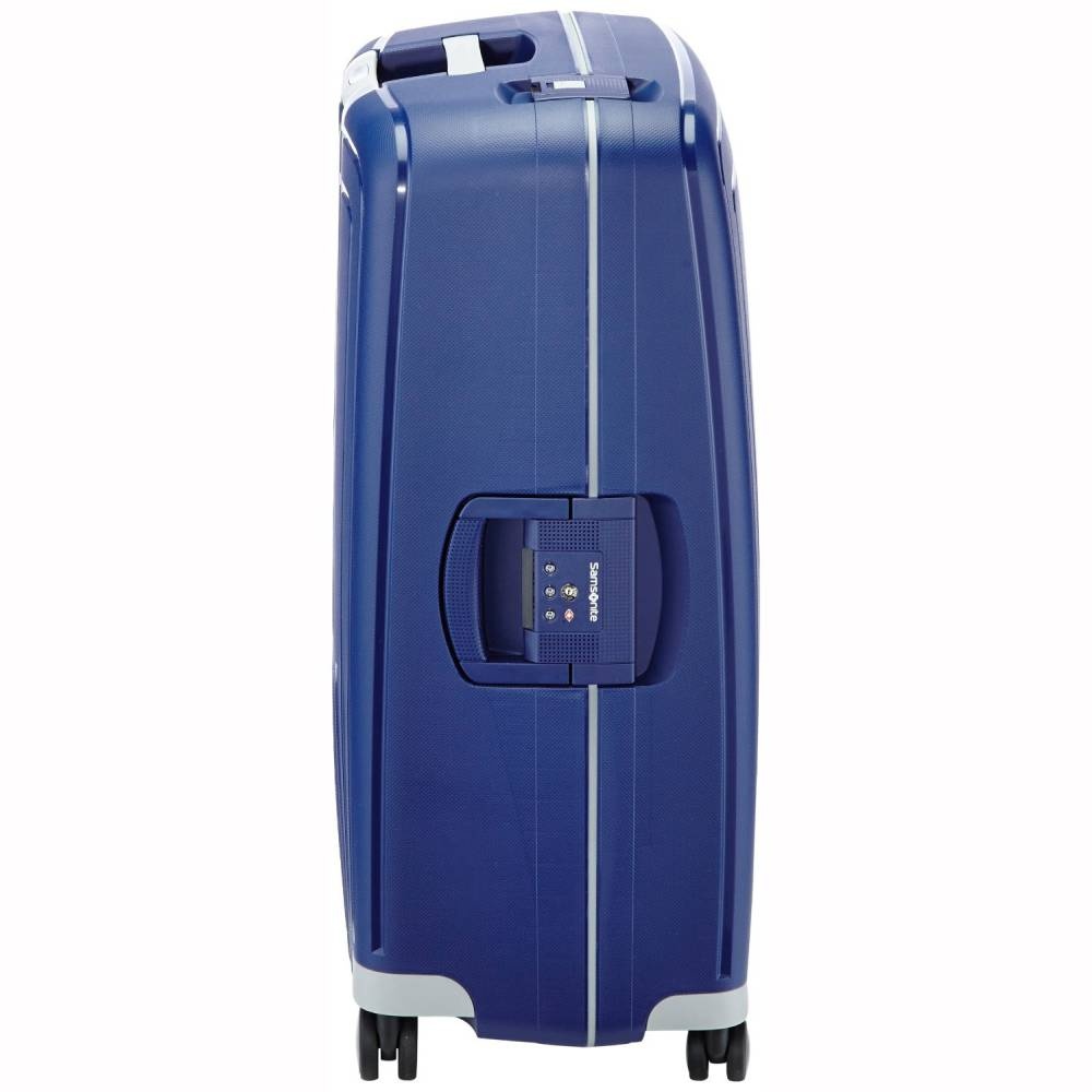 Samsonite S'Cure polypropylene suitcase with 4 wheels 10U*001 Dark Blue (medium)