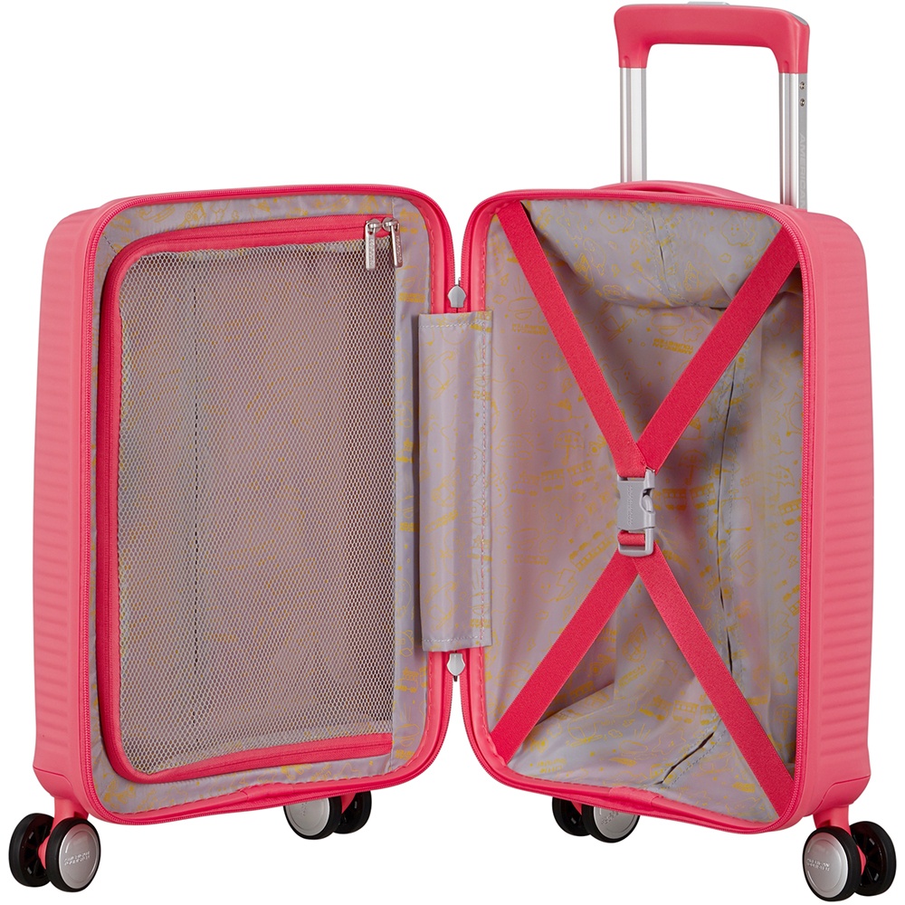 Валіза American Tourister SoundBox Mini із поліпропілену на 4-х колесах MG8*001 Sun Kissed Coral (екстра мала)