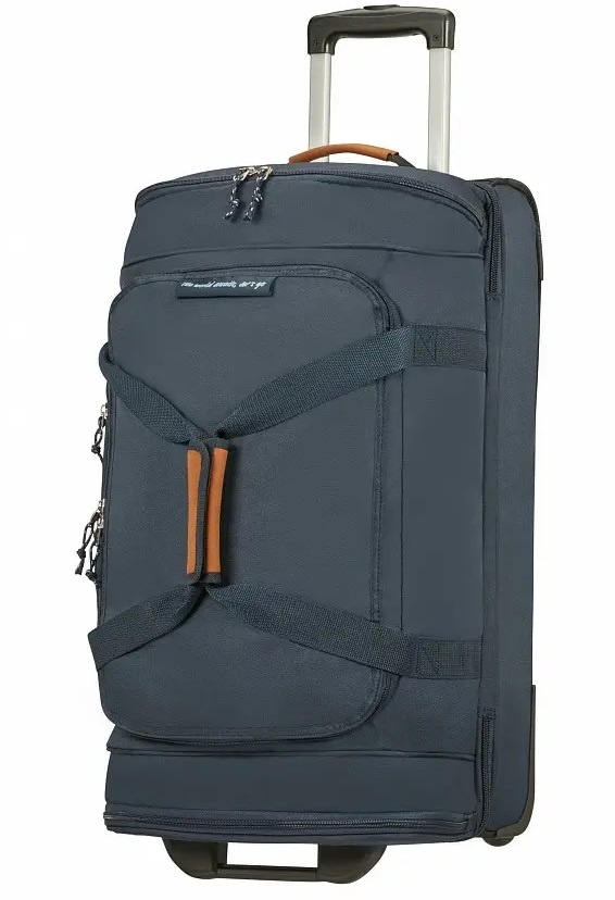 Travel bag on 2 wheels American Tourister AllTrail textile 92G*002 Navy (medium)