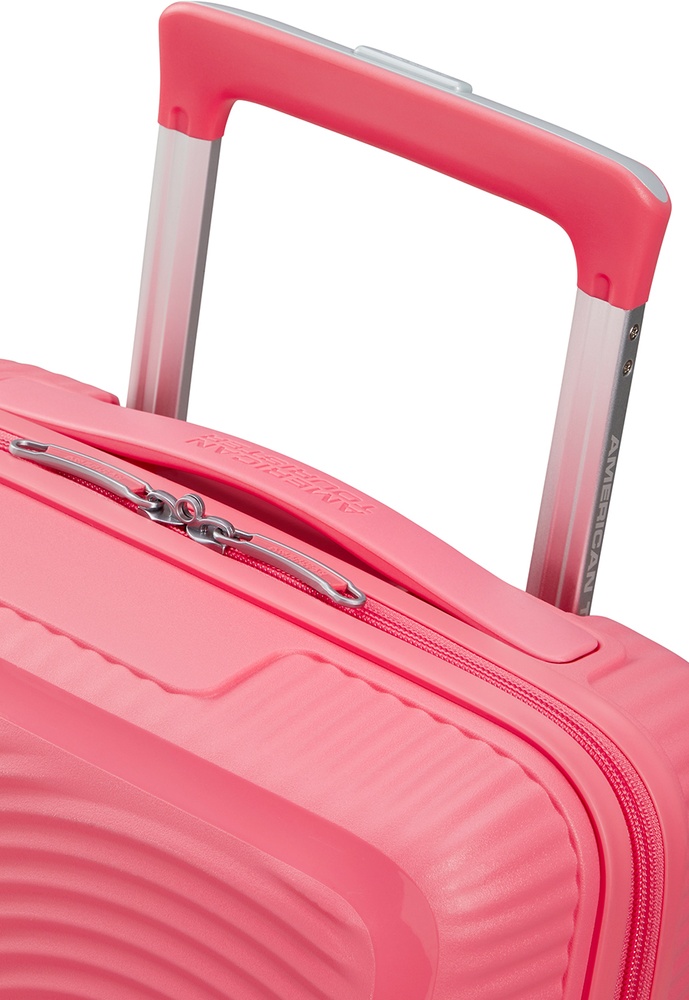 Валіза American Tourister SoundBox Mini із поліпропілену на 4-х колесах MG8*001 Sun Kissed Coral (екстра мала)