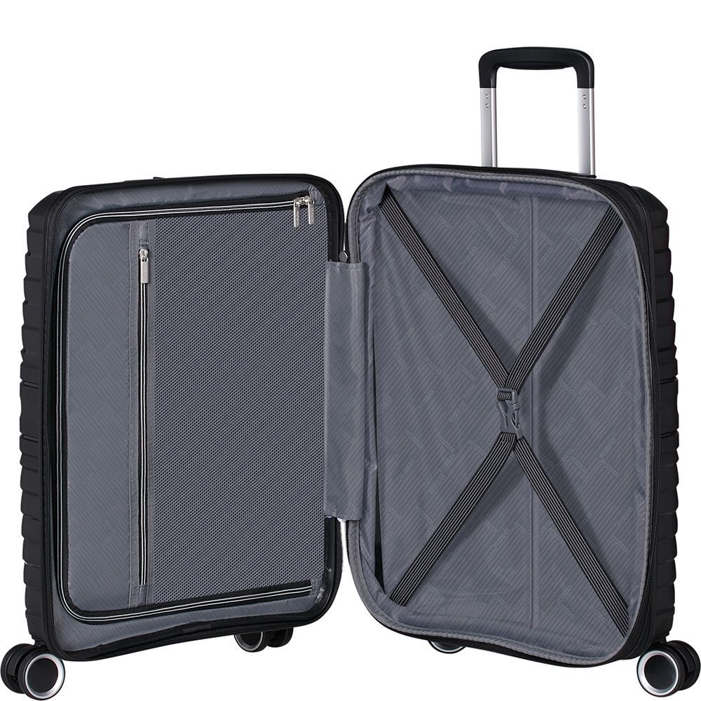 Валіза American Tourister Flytwist із поліпропілену на 4-х колесах MI1*001 Shadow Black (мала)