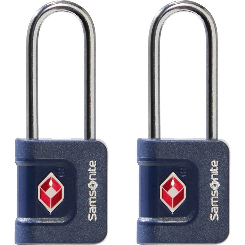 Set of padlocks with key with TSA system Samsonite TA Revolution Key Lock X2 KR7*010;01 Midnight Blue