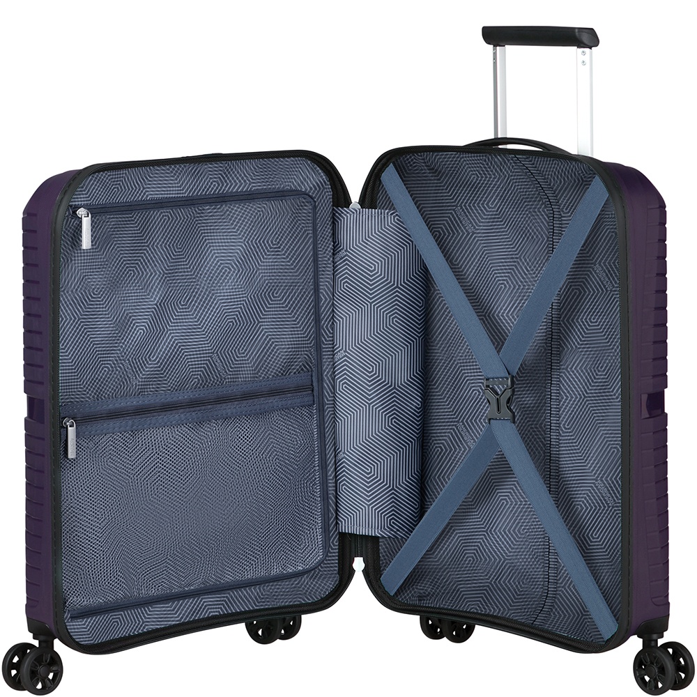 Ultralight suitcase American Tourister Airconic made of polypropylene on 4 wheels 88G*001 Dark Plum (small)