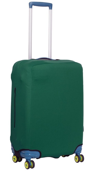 Универсальный защитный чехол для среднего чемодана 9002-32 Темно-зеленый (бутылочный)