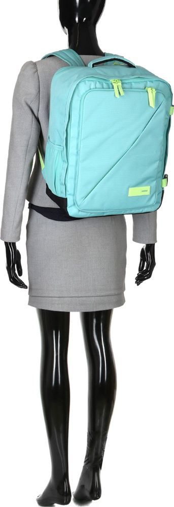 Рюкзак дорожный American Tourister Take2Cabin M с отделением для ноутбука до 15,6" 91G*005 Dusty Turquoise/Lime