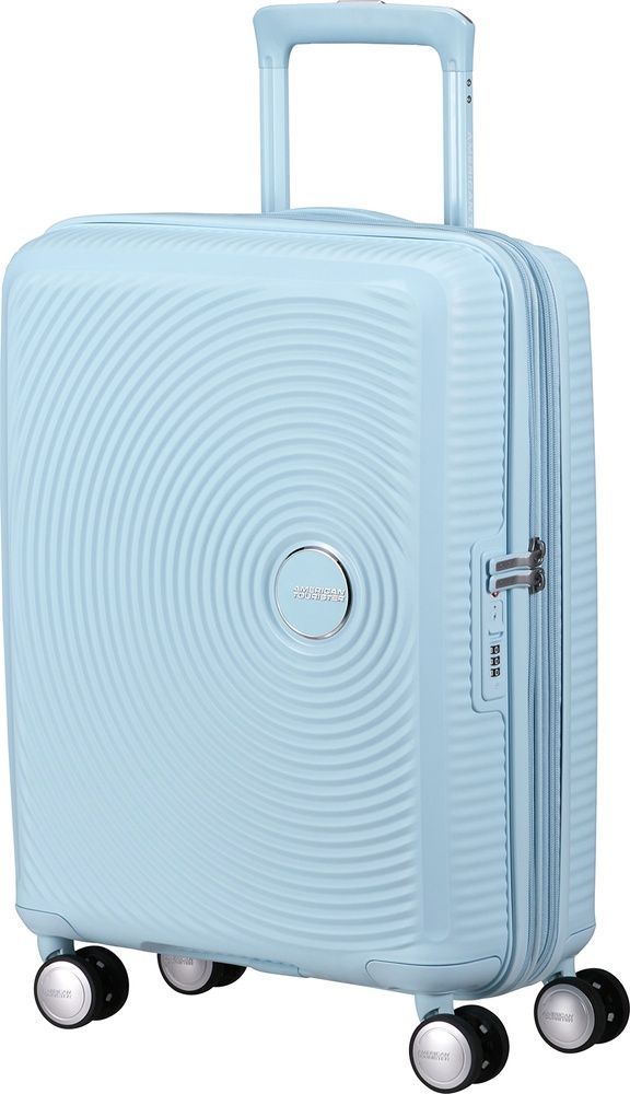 Чемодан American Tourister Soundbox из полипропилена на 4-х колесах 32G*001 Pastel Blue (малый)