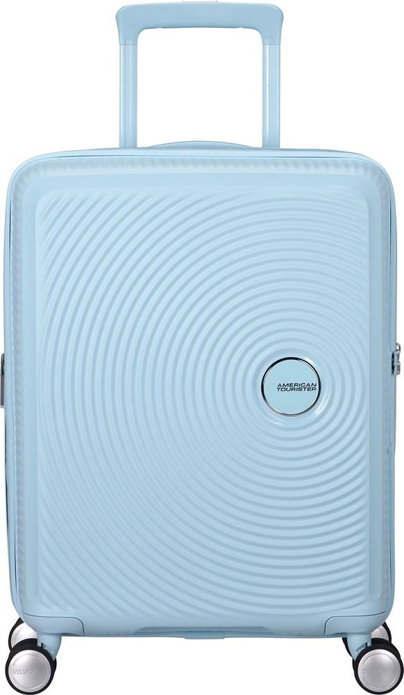 Чемодан American Tourister Soundbox из полипропилена на 4-х колесах 32G*001 Pastel Blue (малый)