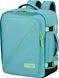 Travel backpack American Tourister Take2Cabin M with a department for a laptop up to 15.6" 91G*005 Dusty Turquoise/Lime