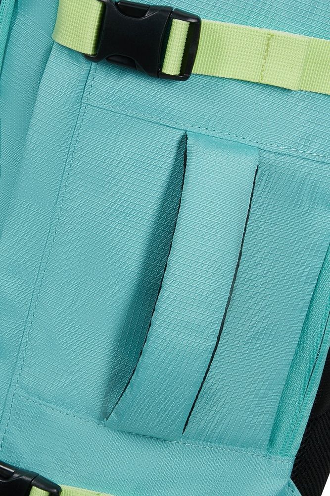 Рюкзак дорожный American Tourister Take2Cabin M с отделением для ноутбука до 15,6" 91G*005 Dusty Turquoise/Lime