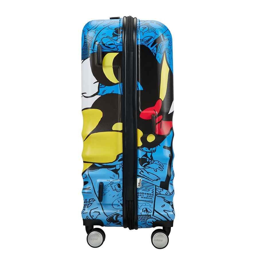 Suitcase American Tourister Wavebreaker Disney made of ABS plastic on 4 wheels 31C*001 Donald Duck small