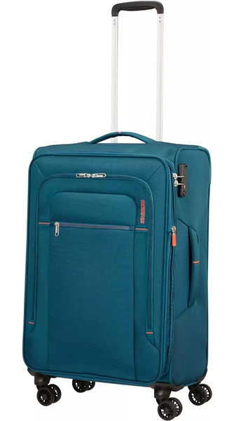Suitcase American Tourister Crosstrack textile on 4 wheels MA3*003 Navy/Orange (medium)