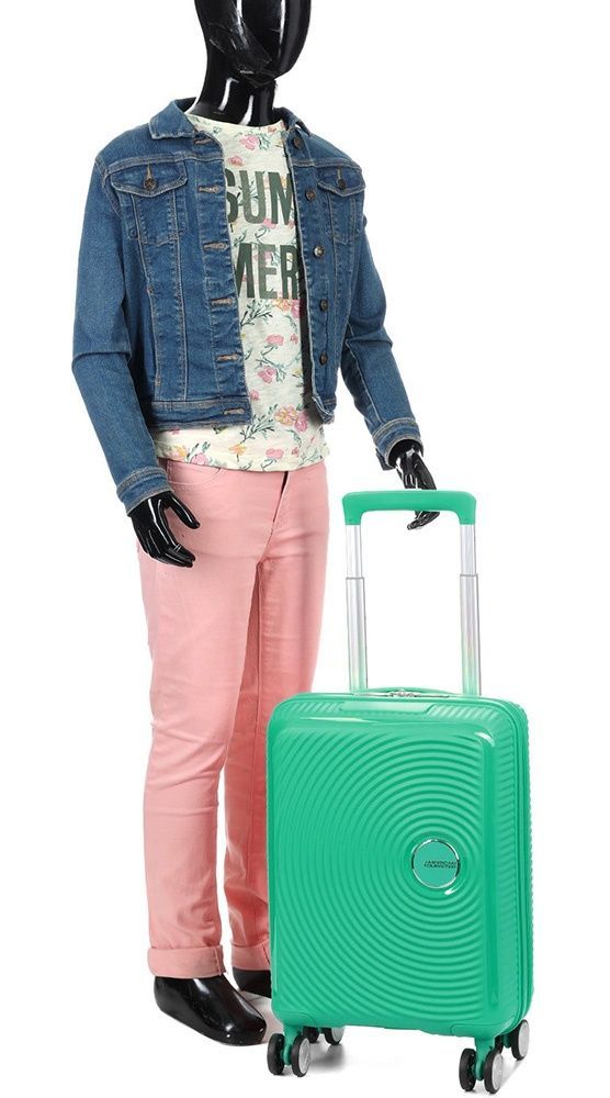 Валіза American Tourister SoundBox Mini із поліпропілену на 4-х колесах MG8*001 Bright Green (екстра мала)