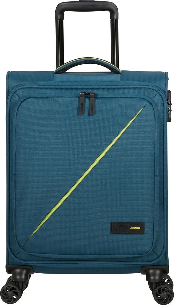 Suitcase American Tourister Take2Cabin textile on 4 wheels 91G*008 Harbor Blue (small)