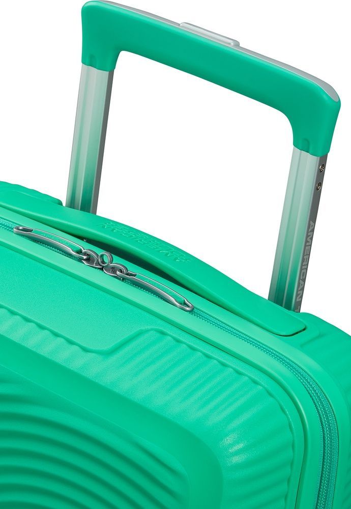 Валіза American Tourister SoundBox Mini із поліпропілену на 4-х колесах MG8*001 Bright Green (екстра мала)