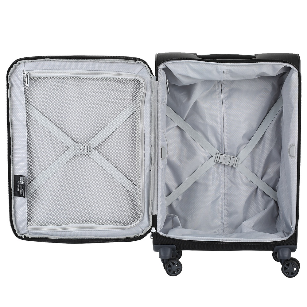 Suitcase Samsonite Popsoda textile on 4 wheels CT4*004 Black (medium)
