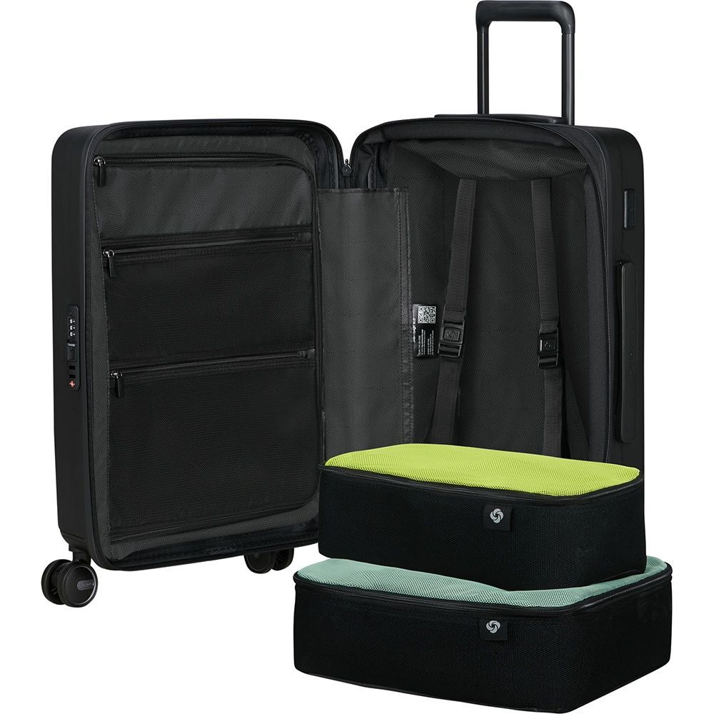 Валіза Samsonite Restackd з поліпропілену на 4-х колесах KO6*001 Black (мала)