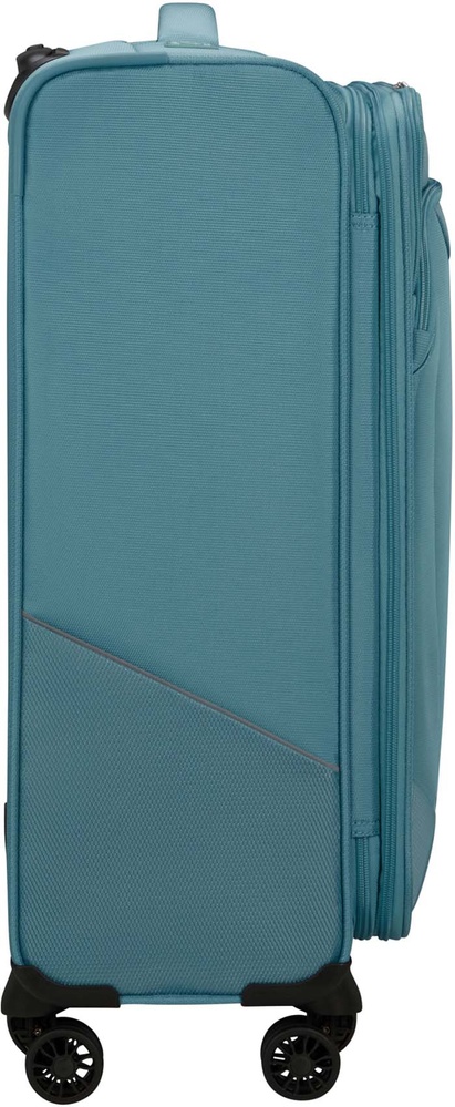 Чемодан American Tourister Summerride текстильный на 4-х колесах ME7*005;01 Breeze Blue (средний)