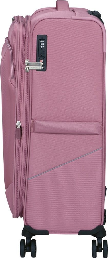Чемодан American Tourister Summerride текстильный на 4-х колесах ME7*005;81 Lilas Pink (средний)