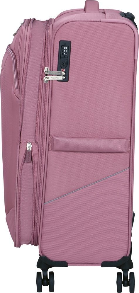 Чемодан American Tourister Summerride текстильный на 4-х колесах ME7*005;81 Lilas Pink (средний)