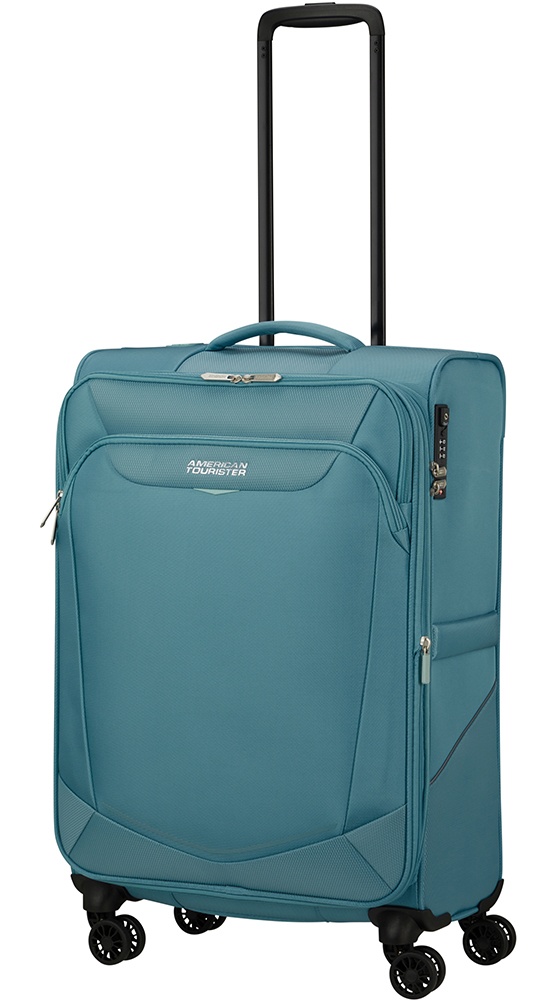 Suitcase American Tourister Summerride textile on 4 wheels ME7*005;01 Breeze Blue (medium)