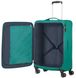 Ультралёгкий чемодан American Tourister Lite Ray текстильный на 4-х колесах 94g*004 Forest Green (средний)
