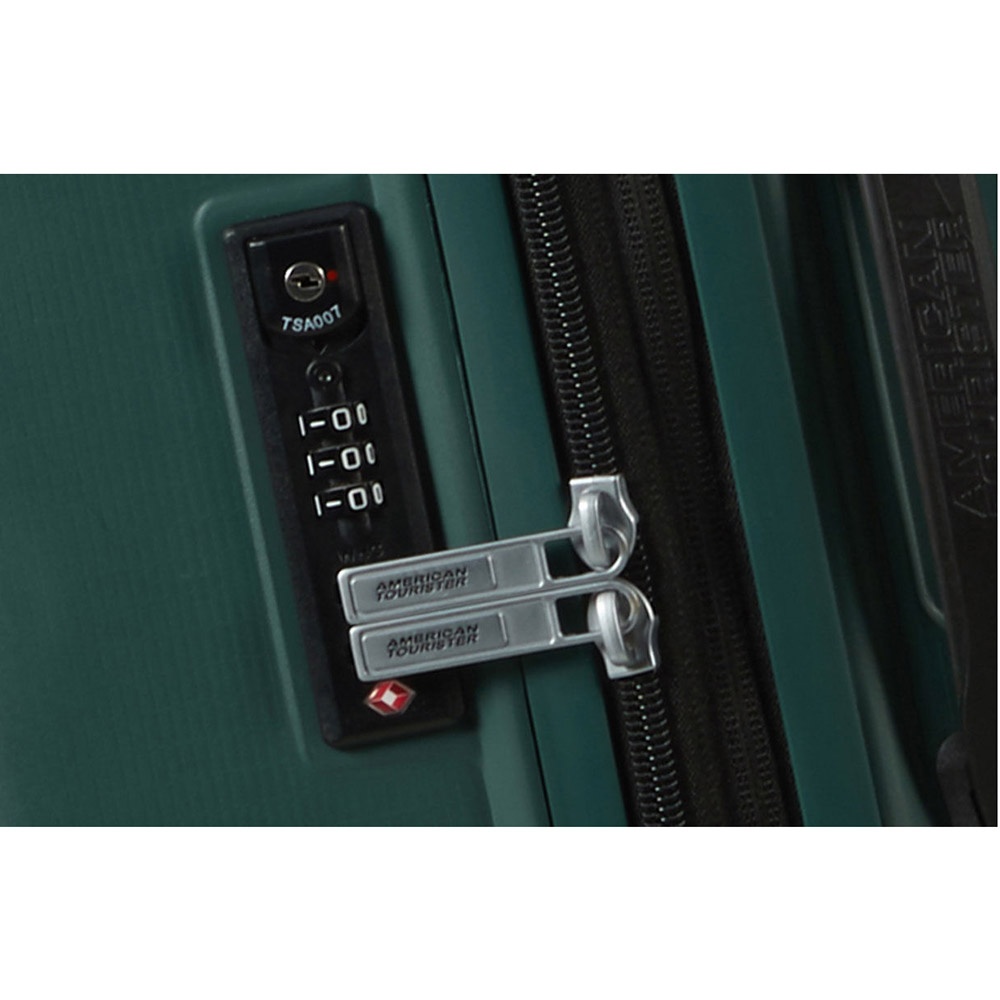 Suitcase American Tourister AeroStep made of polypropylene on 4 wheels MD8*002 Dark Forest (medium)