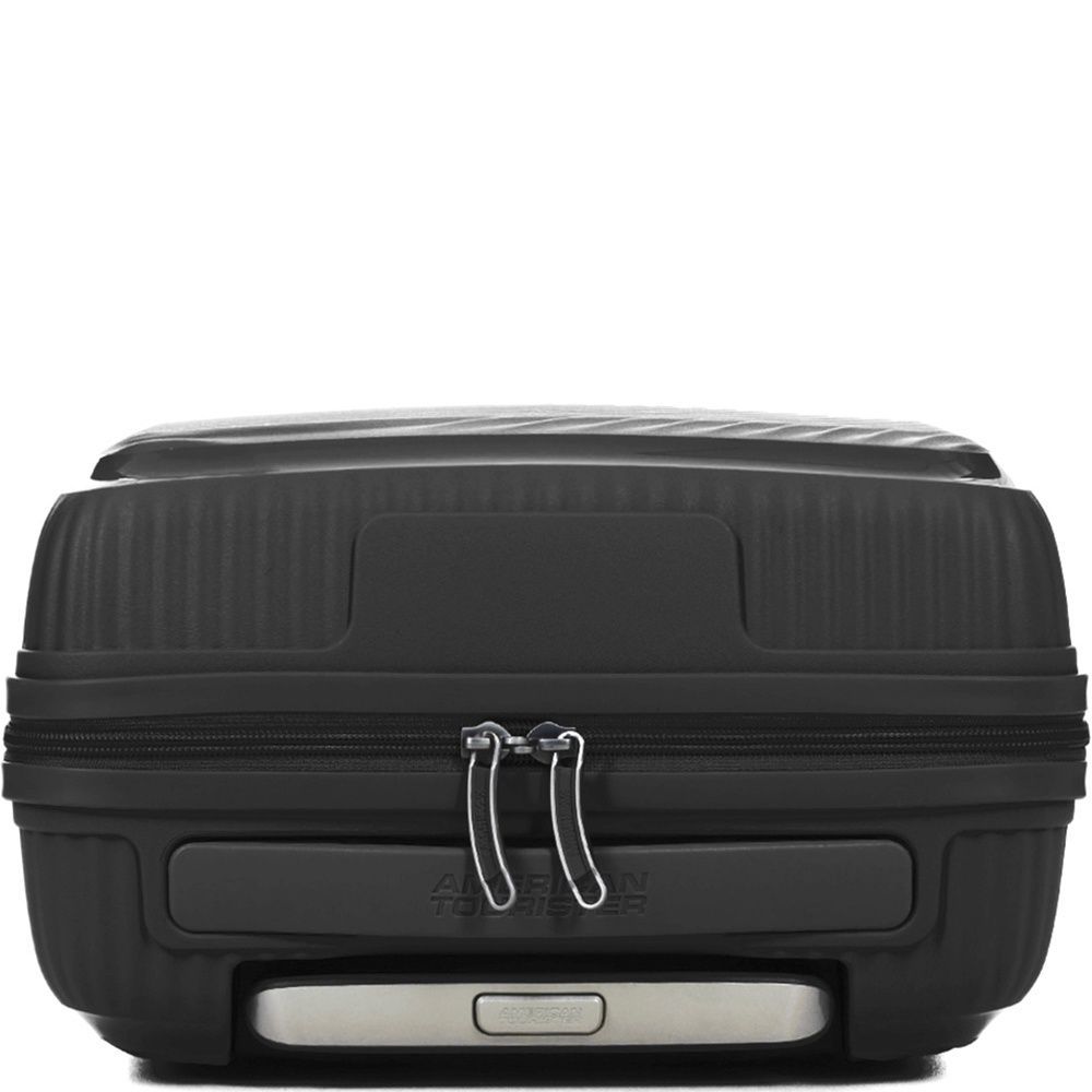 Suitcase American Tourister SoundBox Mini made of polypropylene on 4 wheels MG8*001 Bass Black (extra small)