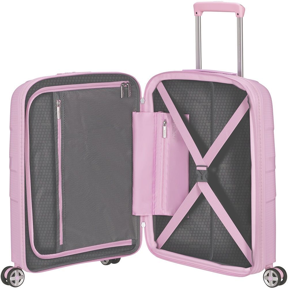 Чемодан American Tourister Starvibe из полипропилена на 4-х колесах MD5*002 Metallic Pastel Lavender (малый)