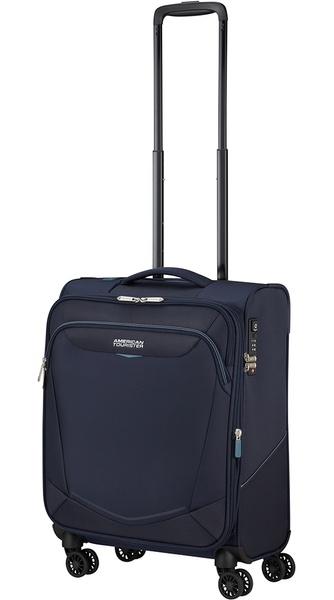 Чемодан American Tourister Summerride текстильный на 4-х колесах ME7*004;41 Navy (малый)