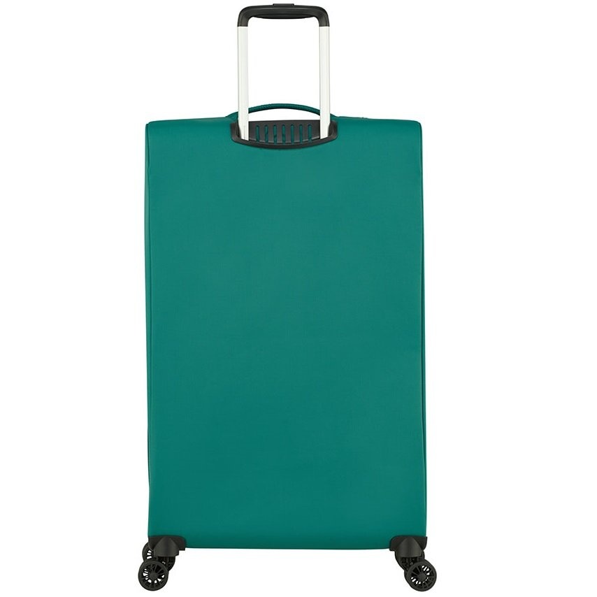 Ultralight suitcase American Tourister Lite Ray textile on 4 wheels 94g*005 Forest Green (large)