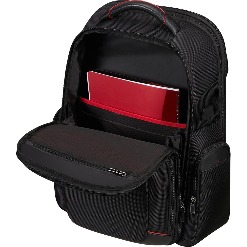 Backpack with laptop compartment 17,3" Samsonite PRO-DLX 6 3V EXP KM2*009 Black