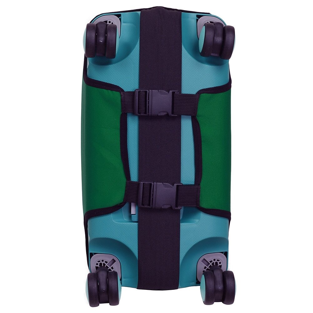 Универсальный защитный чехол для малого чемодана 8003-32 темно-зеленый (бутылочный)
