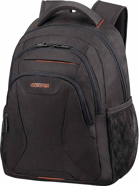 Casual backpack with compartment for laptop up to 14" American Tourister AT Work 33G*001 Black Orange