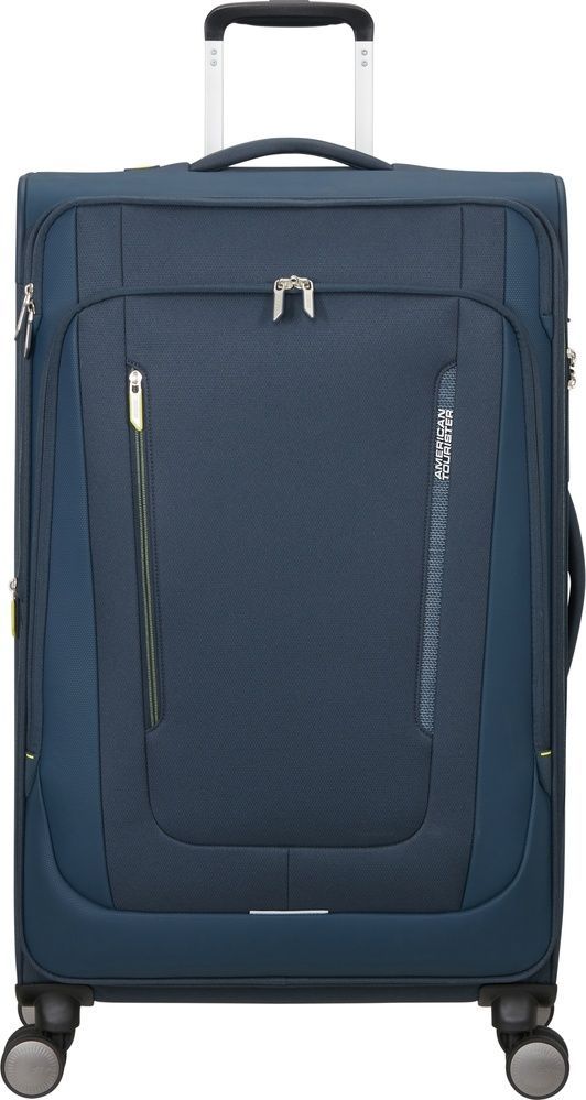 Suitcase American Tourister Wanderlite textile on 4 wheels MJ6*006 Dark Navy (large)