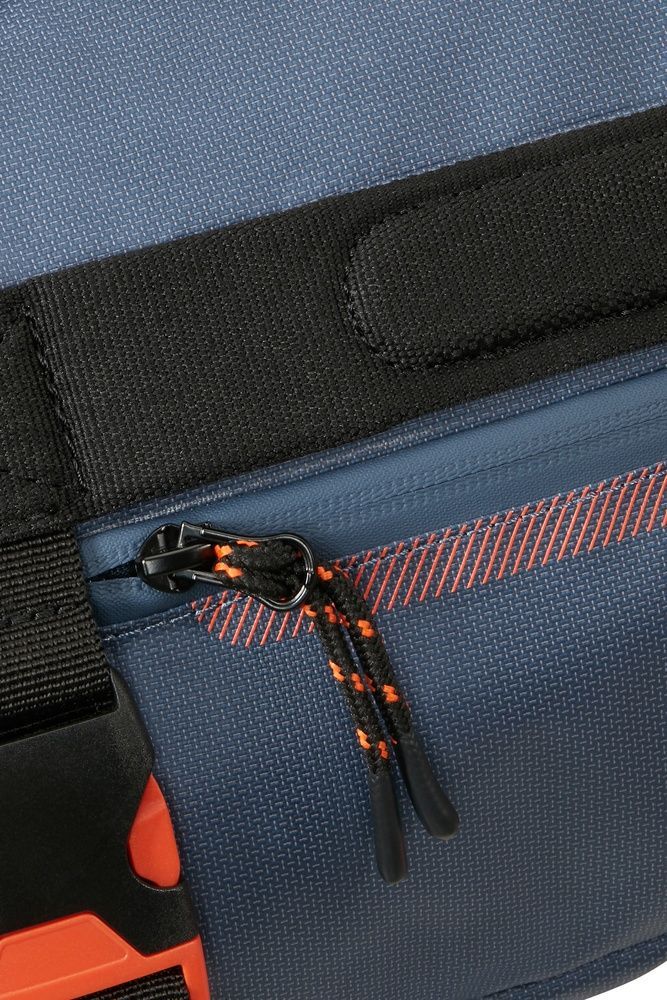 American Tourister Urban Track S backpack bag for hand luggage in Wizz Air/Ryanair with moisture-proofing MD1*216 LMTD Navy/Orange