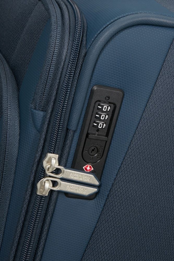Suitcase American Tourister Wanderlite textile on 4 wheels MJ6*006 Dark Navy (large)